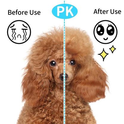 Self-Cleaning Slicker Brush for Cats and Dogs - Effective Pet Hair Removal and Massage Comb