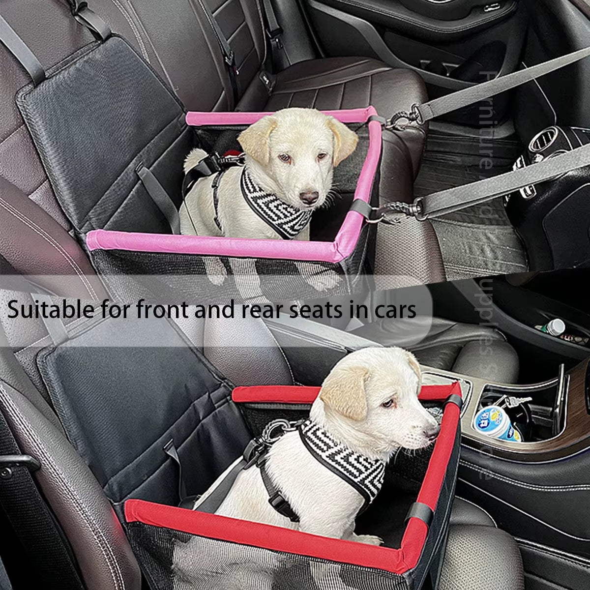 Waterproof Travel Dog Car Seat Cover - Pet Carrier Hammock for Small & Medium Dogs and Cats