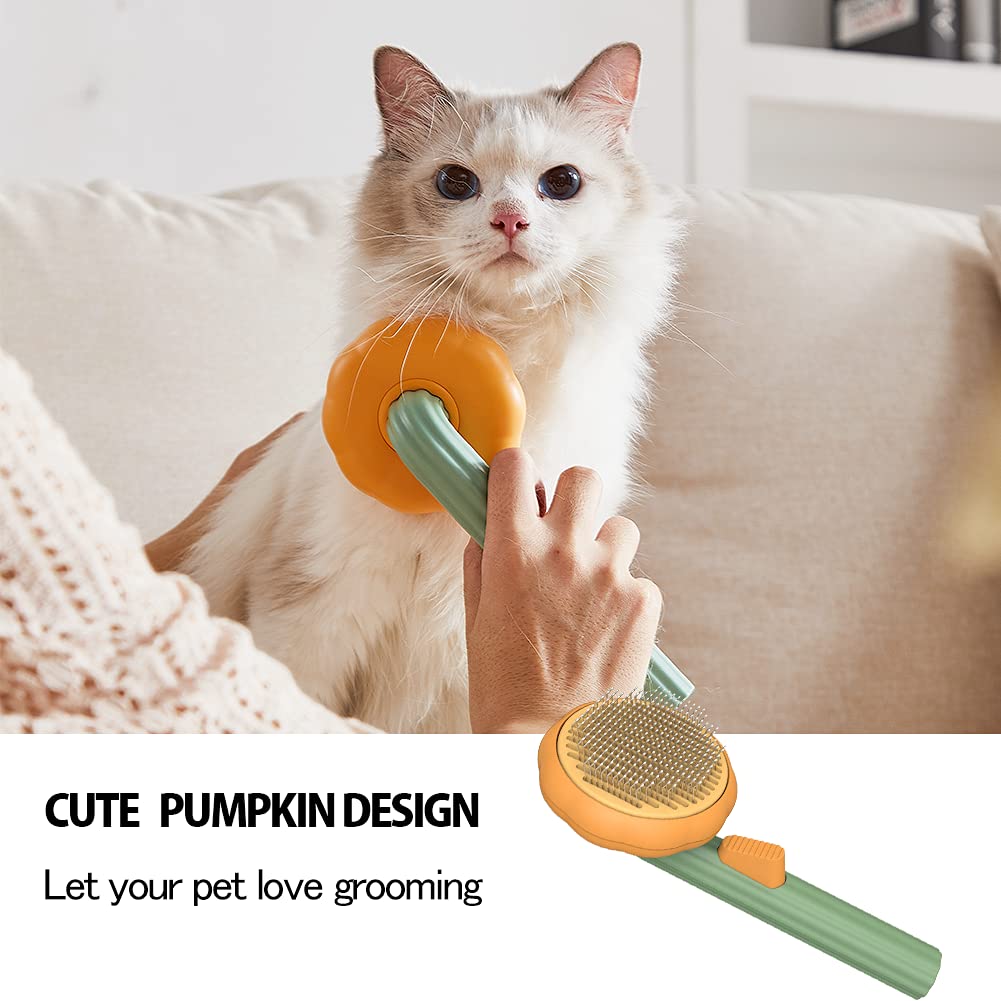 Self-Cleaning Pet Slicker Brush for Dogs & Cats