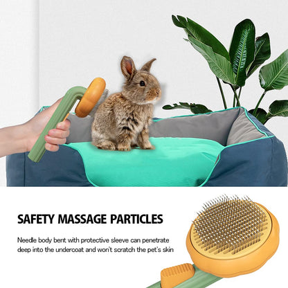 Self-Cleaning Pet Slicker Brush for Dogs & Cats