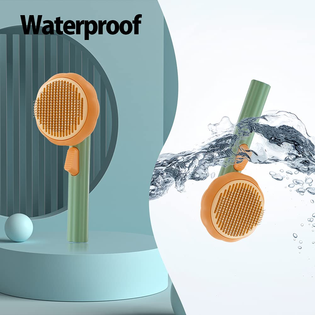 Self-Cleaning Pet Slicker Brush for Dogs & Cats