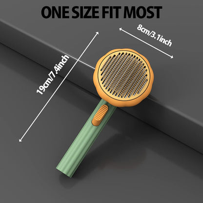 Self-Cleaning Pet Slicker Brush for Dogs & Cats