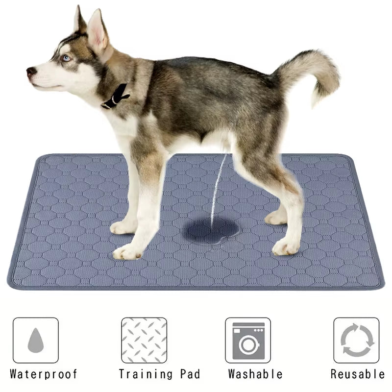 Washable Dog Pee Pad - Reusable Absorbent Diaper Mat for Puppy Training, Pet Bed, and Car Seat Cover