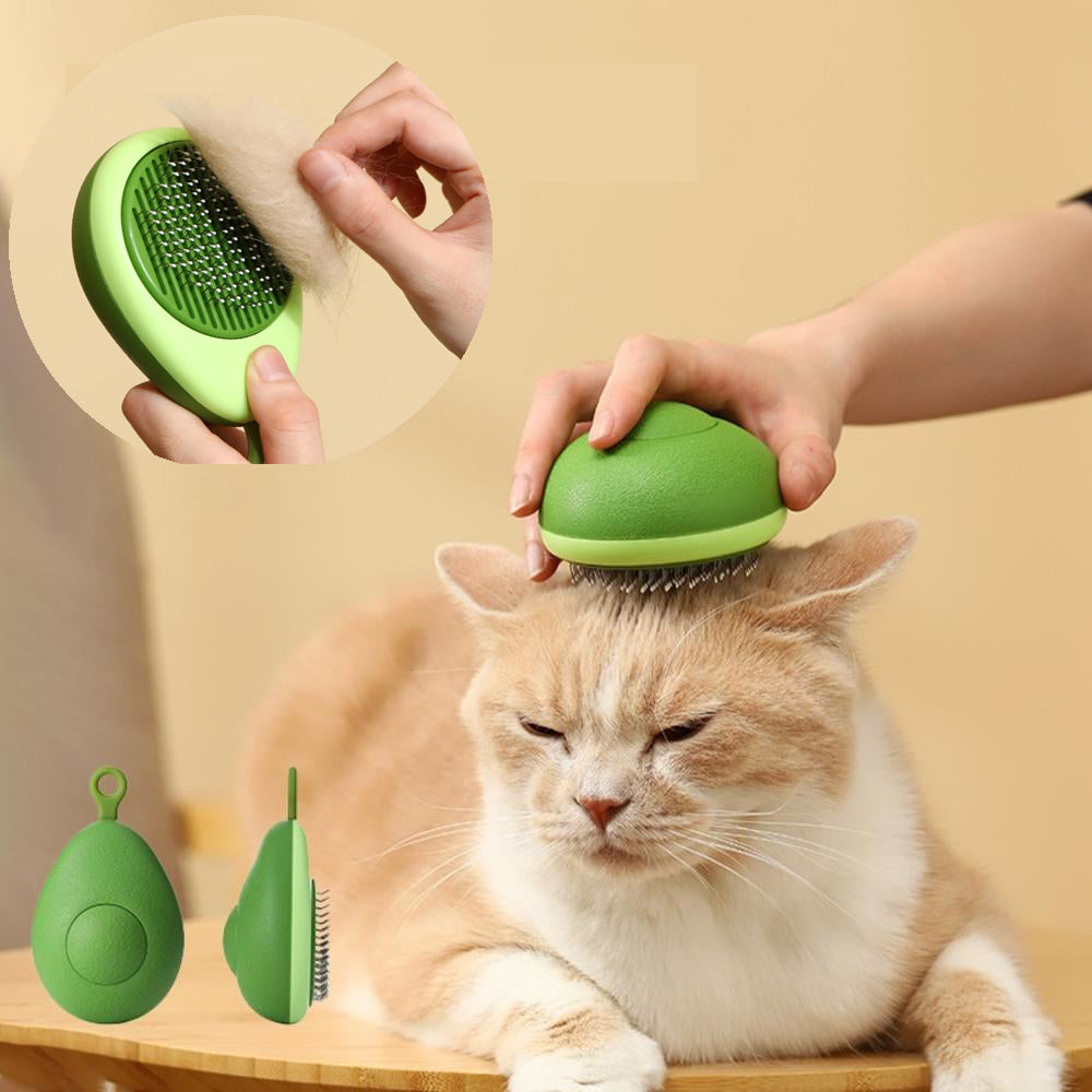 Professional Cat Grooming Comb with Portable Massage Brush and One-Button Hair Removal for Cats and Dogs – Self-Cleaning Tool Accessories