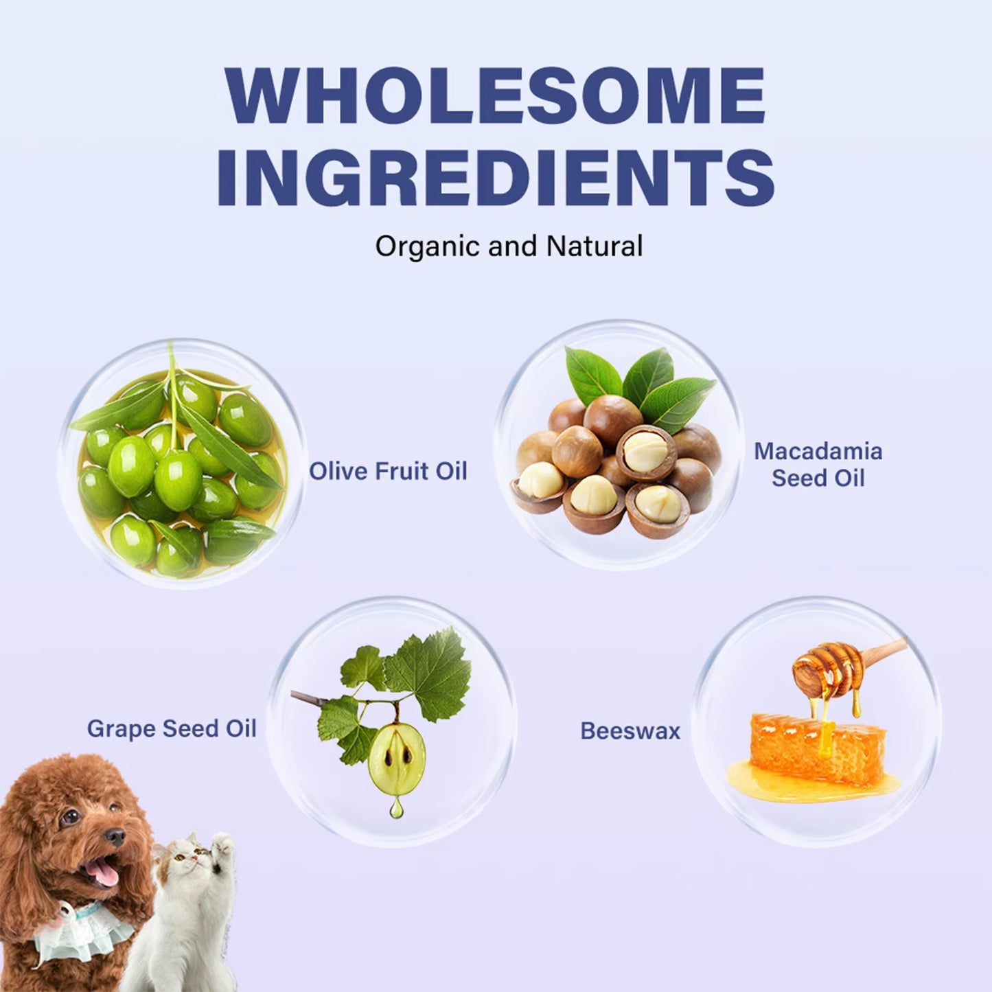 1PCS Dog Paw Balm Moisturizing Natural Cream Cat Paw Wax Nose Protector Moisturizer Pet Crack Feet Repair Winter Care Supplies