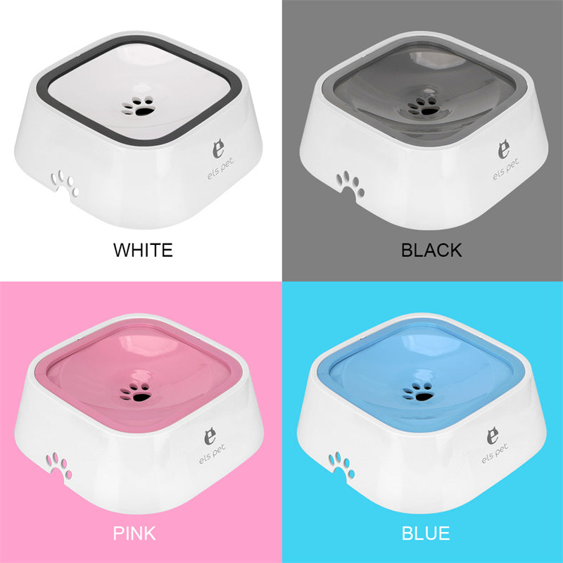 1.5L Floating Pet Water Dispenser with Anti-Overflow Features - Durable ABS & PP Slow Feed Bowl for Dogs and Cats