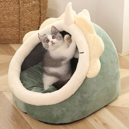 Deep Sleep Foldable Cat Cave Bed – Soft, Washable & Cozy