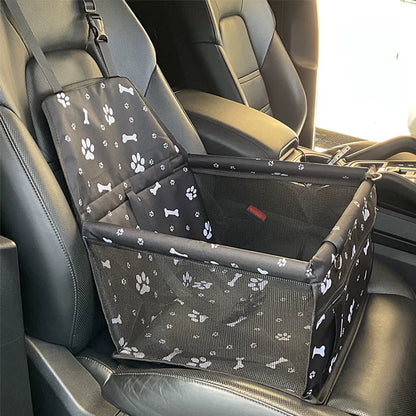 Waterproof Travel Dog Car Seat Cover - Pet Carrier Hammock for Small & Medium Dogs and Cats