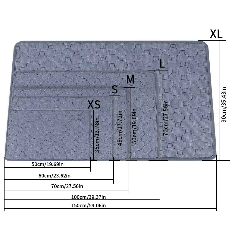 Washable Dog Pee Pad - Reusable Absorbent Diaper Mat for Puppy Training, Pet Bed, and Car Seat Cover