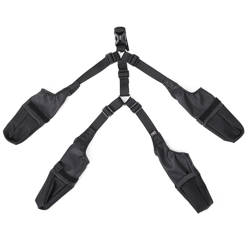 Adjustable Waterproof Dog Boots - Breathable Outdoor Footwear for Pet Paw Protection