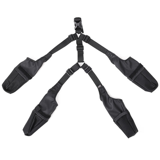 Adjustable Waterproof Dog Boots - Breathable Outdoor Footwear for Pet Paw Protection