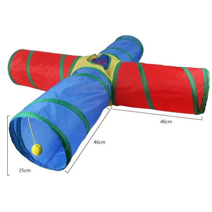 Cat Tunnel Foldable Cat Tunnel Pet Supplies Cat S T Y Pass Play Tunnel Cat Toy Breathable Drill Barrel for Indoor Loud Paper