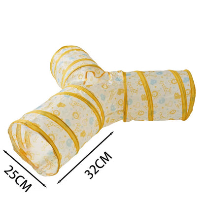 Cat Tunnel Foldable Cat Tunnel Pet Supplies Cat S T Y Pass Play Tunnel Cat Toy Breathable Drill Barrel for Indoor Loud Paper