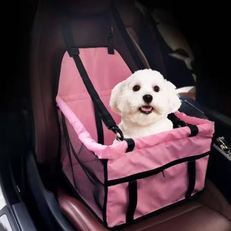 Travel in Style: Foldable Dog Car Seat Cover & Safety Harness for Pets! 🐾🚗