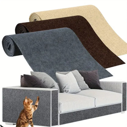 Self-Adhesive Cat Scratching Board Trimmable Cat Carpet Mat anti Cat Scratcher Furniture Couch Corner Indoor Sofa Wall Protector