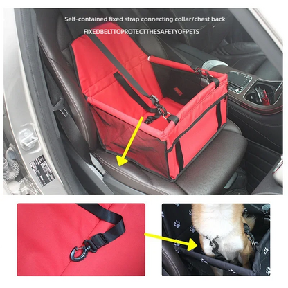 Travel in Style: Foldable Dog Car Seat Cover & Safety Harness for Pets! 🐾🚗