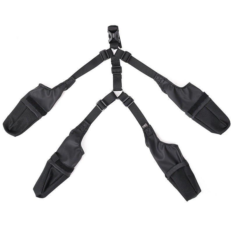 Adjustable Waterproof Dog Boots - Breathable Outdoor Footwear for Pet Paw Protection