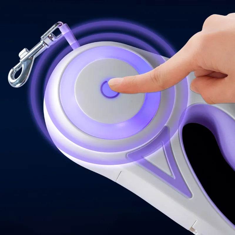 Retractable 3 and 5 Meter Dog Leash with Durable Traction Rope for Large Pets - Automatic Cat Lead Extension