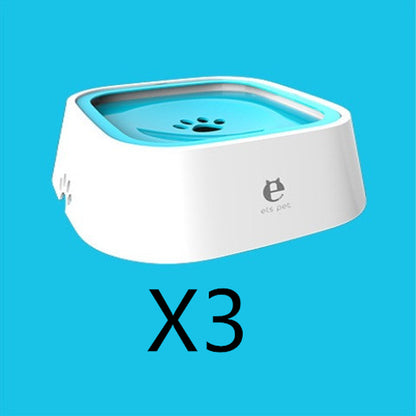 1.5L Floating Pet Water Dispenser with Anti-Overflow Features - Durable ABS & PP Slow Feed Bowl for Dogs and Cats