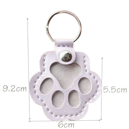 Leather Key Chain Creative Pet Hair Storage Ornaments