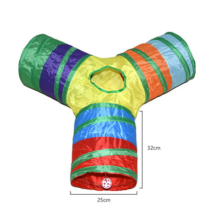 Cat Tunnel Foldable Cat Tunnel Pet Supplies Cat S T Y Pass Play Tunnel Cat Toy Breathable Drill Barrel for Indoor Loud Paper