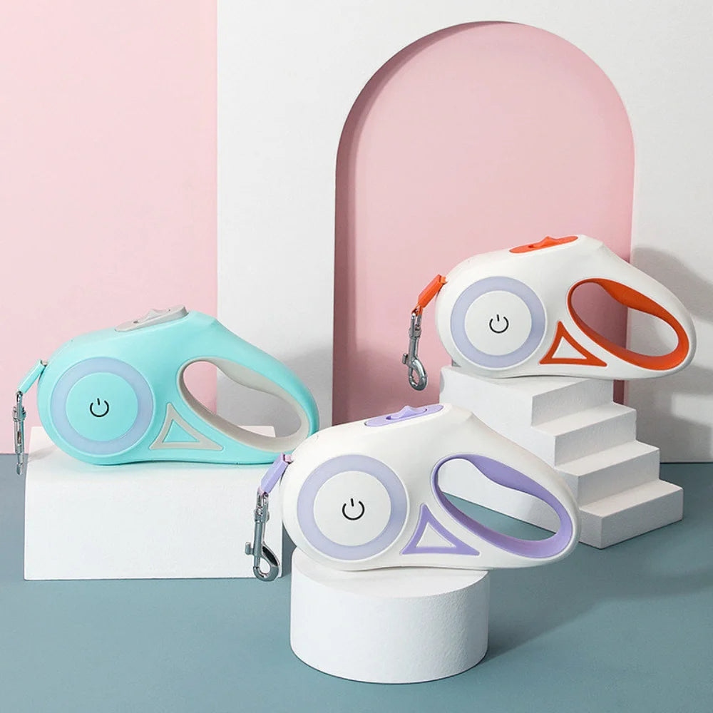 Retractable 3 and 5 Meter Dog Leash with Durable Traction Rope for Large Pets - Automatic Cat Lead Extension