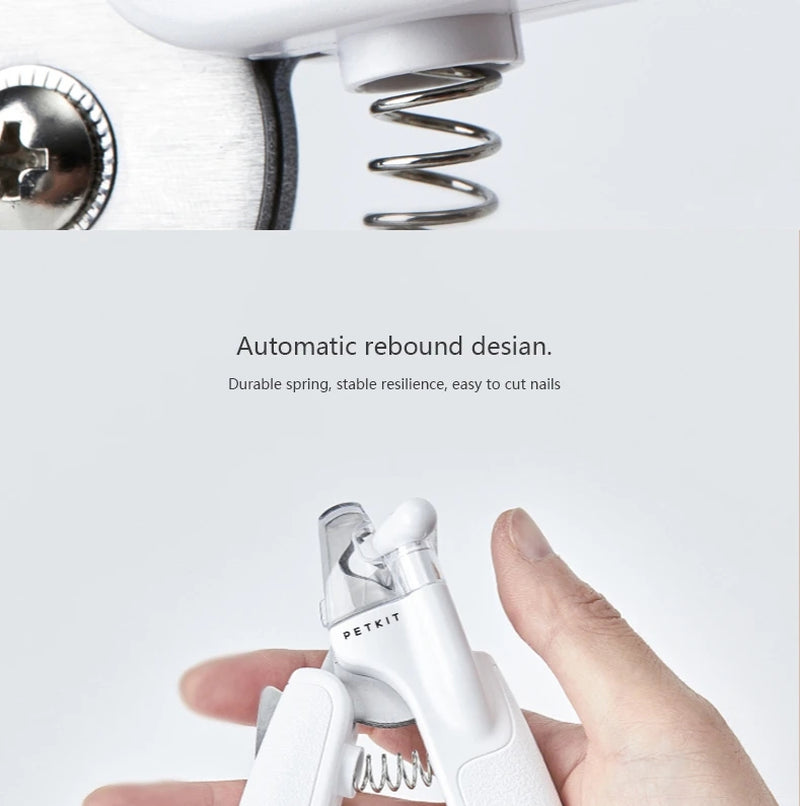 Professional Pet Nail Clipper with LED Light - Scissors for Dogs and Cats, Ideal for Safe Nail Trimming